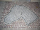 Pferdekopf aus Granitmosaikpflaster