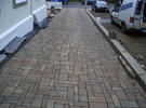 Pflasterarbeiten Villa in Bad Harzburg / sehr alt wirkendes Pflaster, passend zum Stil der Villa